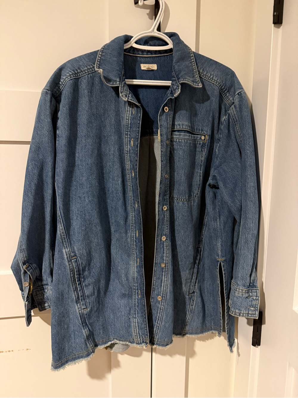 Pilcro Blue Denim Oversized Jean Jacket